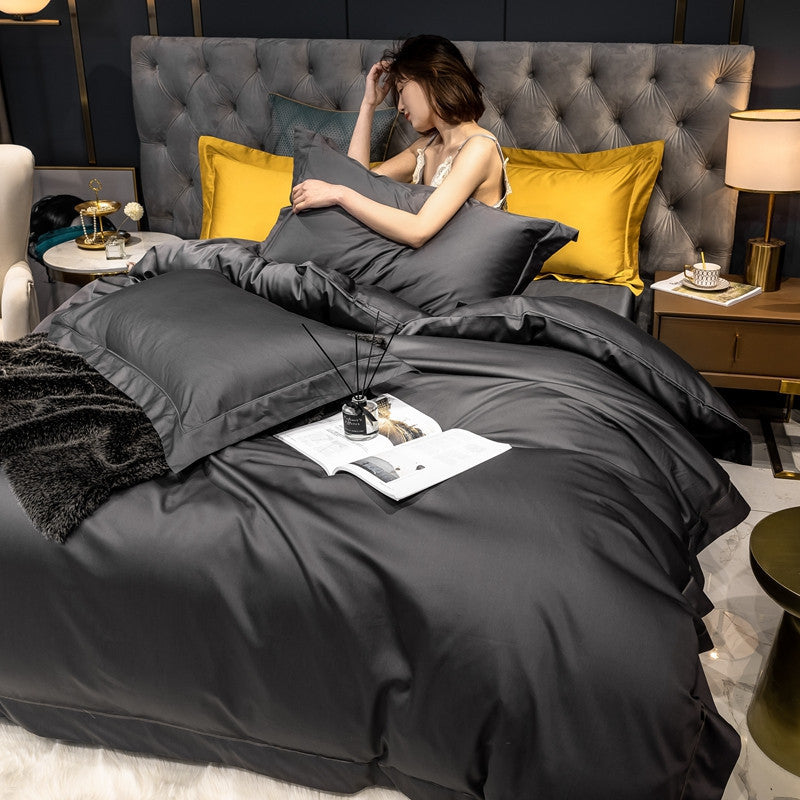 Contrast Color Long-staple Pure Cotton Sheets