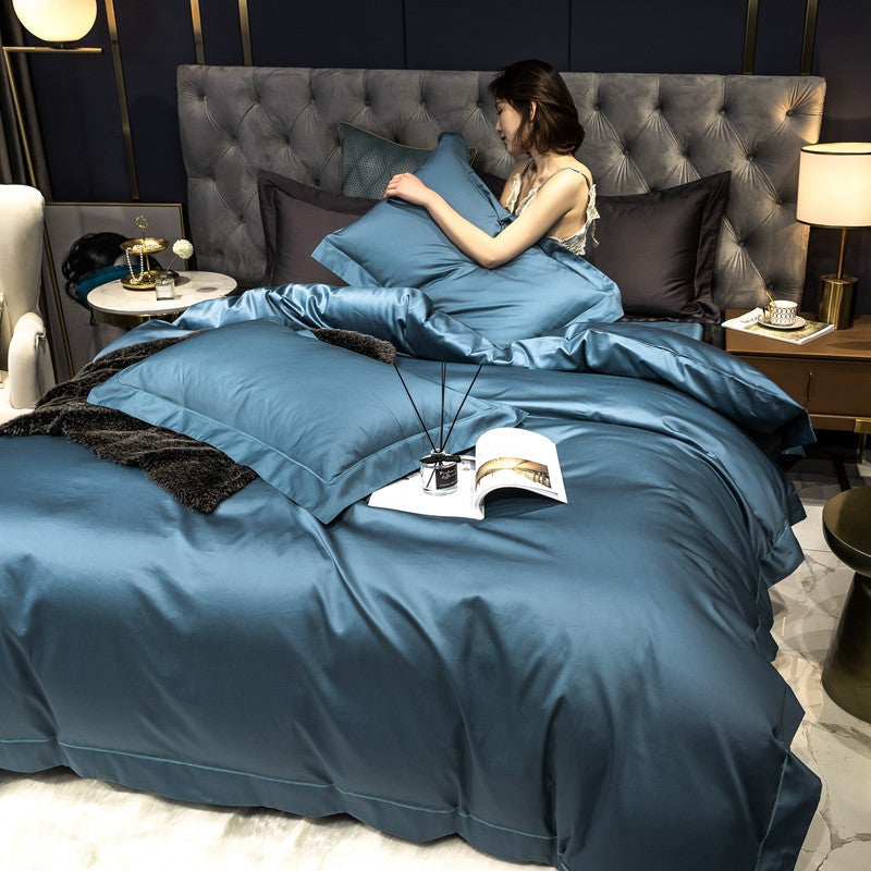 Contrast Color Long-staple Pure Cotton Sheets