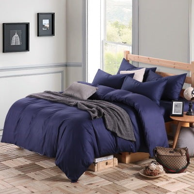 Pure Cotton Fitted Simple Plain Bedding Sheets